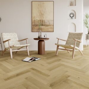 Gulvcenteret Herringbone Luxury Design Dryback - 823001 Lys Oak Gulvcenteret.dk Vinylgulve > Vinyl sildeben